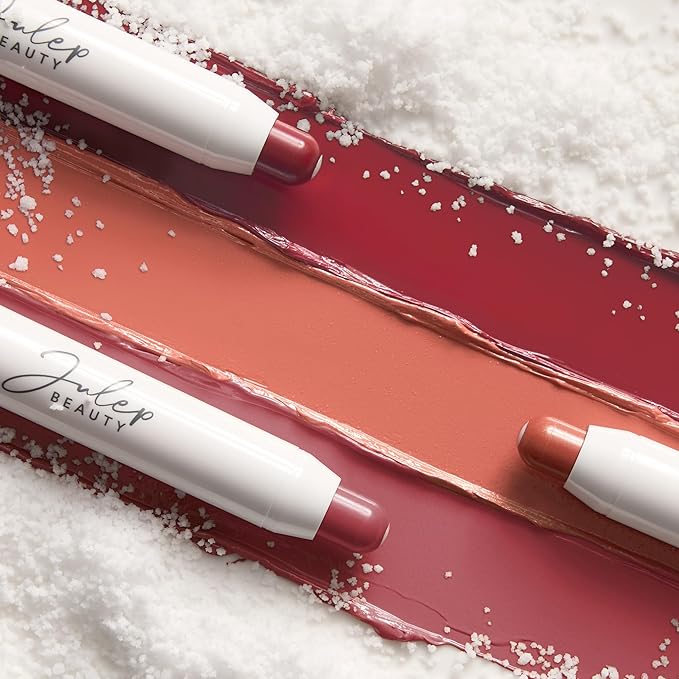 Julep It's Balm Tint of Color Lip Balm Trio - Cherry Wood, Cashmere Nude, Dusty Orchid Summer | Hydrating Lip Color with Vitamin E Core | Natural Gloss Finish | Vegan & Cruelty-Free