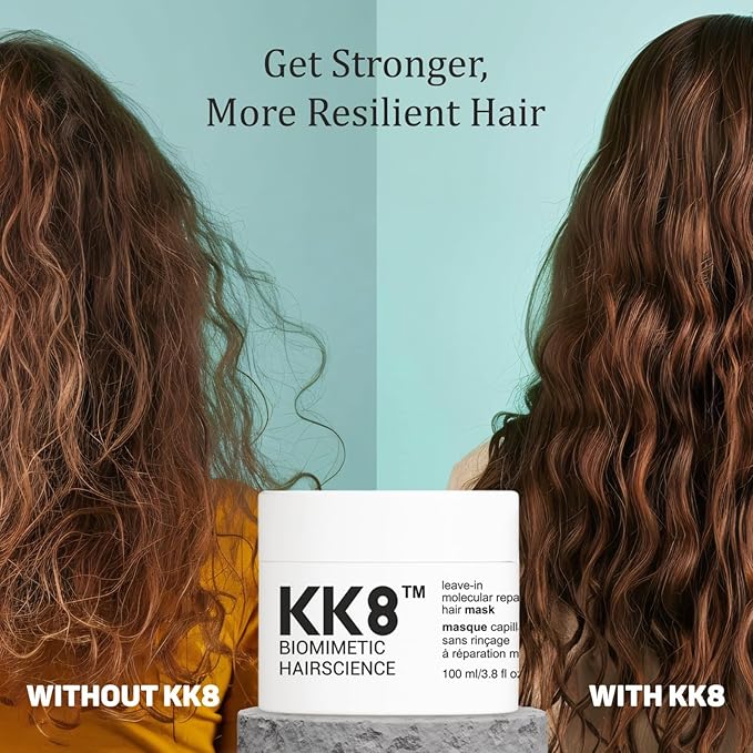 KK8 Biomimetic HairScience Leave-In Molecular Repair Hair Mask, Professional Strength Treatment for Frizz Control and Breakage, 500g/17.6 oz