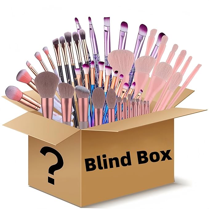 BS-MALL Makeup Brushes Makeup Tools Beauty Box Blind Box–Such as Makeup Brushes Bag Makeup Sponge Set Professional Brushes and Soon Discover Exciting Beauty Tools with Every Unboxing Experience (M)
