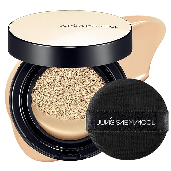JUNG SAEM MOOL [ SPF ] Essential Skin Nuder Cushion (19 Light) | Refill Not Included (0.49 Fl Oz) | SPF50 Broad Spectrum | Natural Finish | Makeup Artist Brand