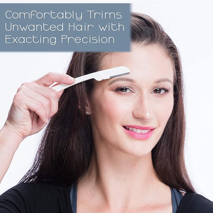Dermaplaning Tool (15 Count) – Easy to Use Dermaplane Razor for Face – Facial Hair Removal for Women – Blade for Eyebrows and Peach Fuzz – Face Shavers for Women Help Exfoliate and Smooth the Skin