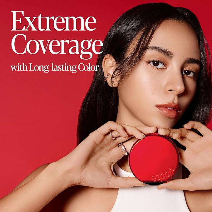 Espoir Be Velvet Cushion Foundation #22 Petal | Quick and Easy Coverage with Long-lasting Color by Zero Oxidation, Velvety Smooth Finish & Lightweight Formula, Vegan, Korean Makeup, 0.46 oz