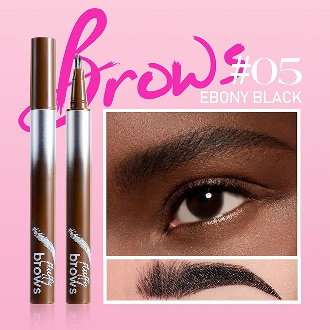 Eyebrow Pen Eyebrow Pencil for Women with Precise Brush-Tip Create Natural Hair-Like Brows Black