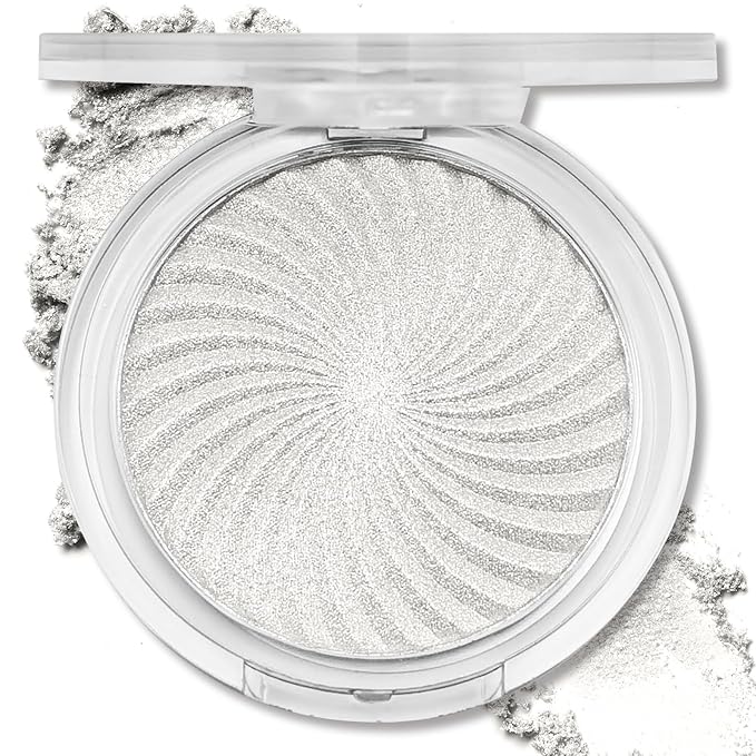 Highlighter Makeup Palette Shimmer Face Body Illuminator Glitter Highlighter Makeup Kit Long Lasting Highly Pigmented Highlighters Makeup Palette #1 Tulip White