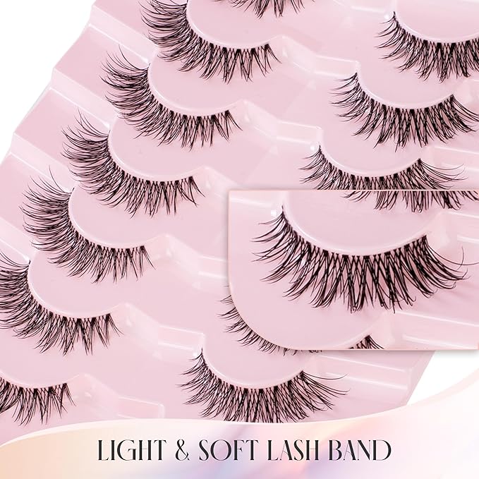 Fake Lashes Natural False Eyelashes Wispy Fake Eyelashes UT9