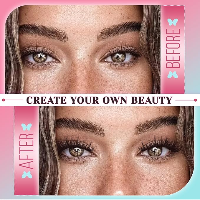 Losha Lashes Wispy Cat Eye Lashes 10 Pairs Natural False Eyelashes with Clear Band 7-16mm Soft Faux Mink Lashes C Curl Lash Strips with Spiky Design (FT01)