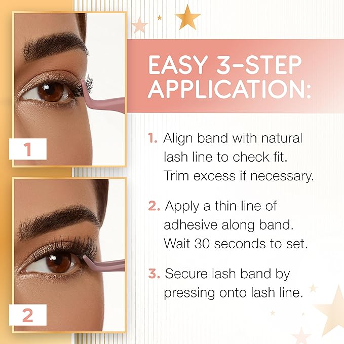 Ardell Naked Lashes 420 – Natural Look False Eyelashes, Wispy Lashes with Invisiband, Soft Lash Strips, Holiday Gift Set, 3 Pairs