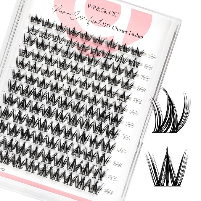 Fairy Lash Clusters Wispy Lashes Clusters with spikes, 10-16mm Manga Eyelash Clusters, DIY Individual Lash Extensions with Soft Ultra-thin Band, 120pcs (D05)