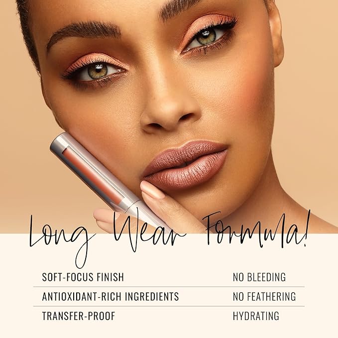 Runway Rogue Silk Glam Liquid Lipstick Lip Trio, Long Wear Frosted Liquid Lipstick Pack, (‘Couture’, ‘Sex Symbol’, ‘Film Noir’)