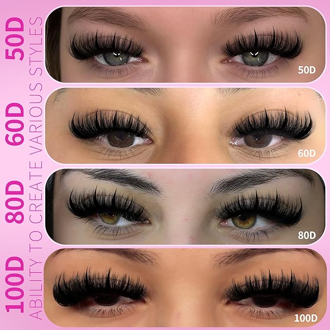 TNFVLONEINS Eyelash Clusters Bottom Lash Clusters with Spikes 480Pcs Cluster Eyelash Extensions Wispy Lash Extension DIY Individual Lashes Clusters Manga Eyelash Extension(50D+60D+80D+100D)