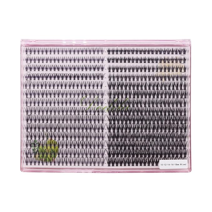 8-22mm to Choose 20D/40D/60D/80D/100D Individual False Eyelashes Makeup Cluster Eyelashes Thickness 0.07mm D Curl Natural long Black Soft 3D Eye Lashes Extensions (Kit-20D-40D lashes)
