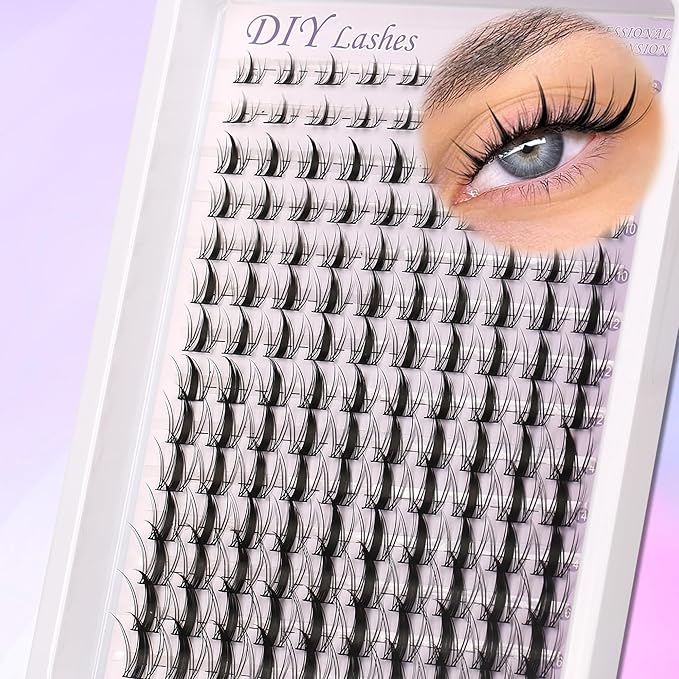 Lash Clusters Manga Eyelash Clusters Anime Cluster Eyelash Extensions Clusters Lashes Natural Look Eyelashes Fairy Lash Clusters Manga Individual Lashes for Self Application (8-16MM)