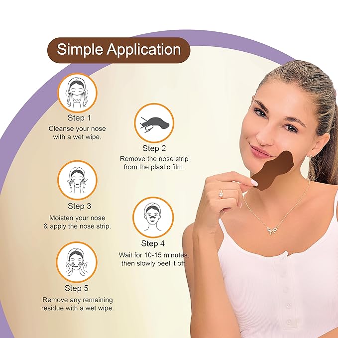 DR.RASHEL Coffee Nose Pore Strips For Pore Cleansing, Instant And Painless Blackheads Removal | Deep Purifying Blackhead Remover Strips for Nose | 20 PCS (10 Strips & 10 Wipes)