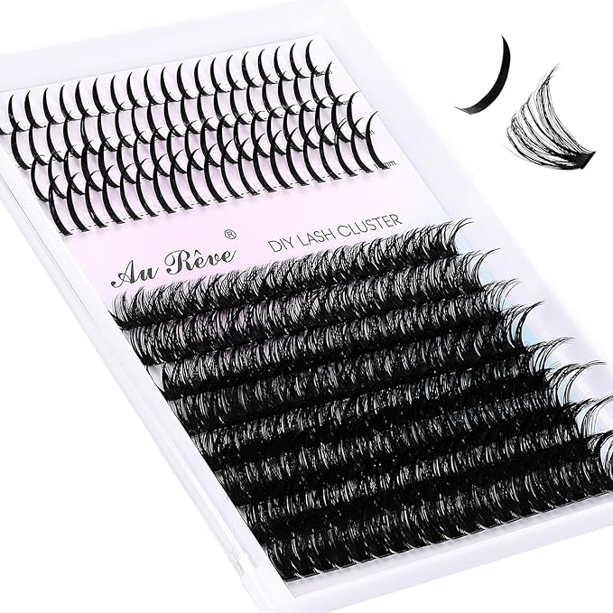 Lash Clusters Spikes Eyelash Clusters with Spiky Cluster 12-18mm Fluffy Volume 80D Individual Lashes Lash Extensions Wispy D Curl Manga Natural Cluster Anime Eyelash Extensions