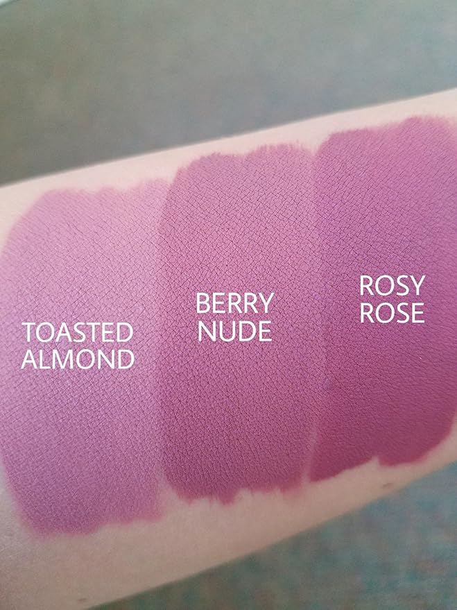Aromi Dusty Rose Matte Liquid Lipstick | Universally Flattering Pink Lip Color, Vegan + Cruelty-free, Long-Lasting Makeup, All Day Night Lipstick (Rosy Rose)