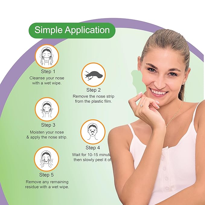 DR.RASHEL Tea Tree Nose Pore Strips For Pore Cleansing, Instant And Painless Blackheads Removal | Deep Purifying Blackhead Remover Strips for Nose | 20 PCS (10 Strips & 10 Wipes)
