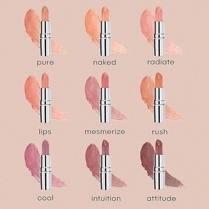 nude envie Mocha Lipstick - Certified Vegan Lipstick Paraben Cruelty, Paraben Free - Enriched with Vitamin E and Jojoba Oil (Attitude)