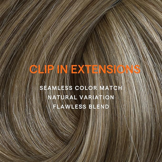 Full Shine Clip in Balayage Hair Extensions 24 Inch Human Hair Extensions Clip ins Seamless 7 Pcs 120 Grams Real Human Hair Clip in Extensions Natural Ends