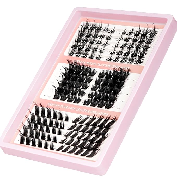Fox Eye Lash Clusters Wispy Cluster Eyelashes Extensions Manga Eyelash Clusters Left Right Lash Extension Fairy Individual Lashes 3 Styles C Curly Cat Eye Cluster Lashes DIY at Home (WY01)