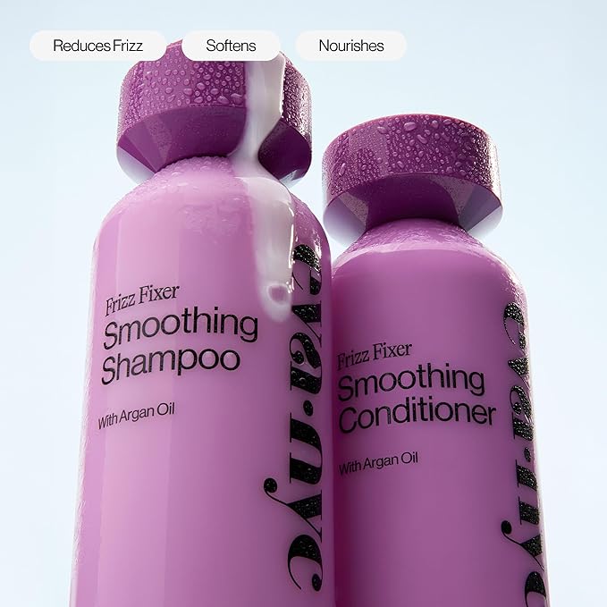 Eva NYC Anti-Frizz Conditioner with Argan Oil + Sunflower Seed Oil - Soft, Shiny + Nourished Hair - For Frizzy, Medium to Thick Hair Types - Sulfate-Free - Warm Vanilla Scent - 10 fl oz