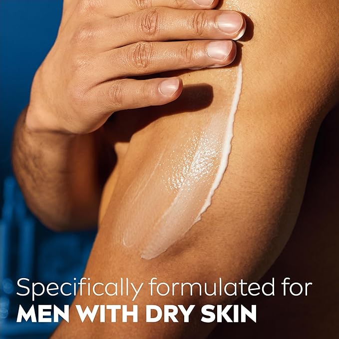 NIVEA MEN Maximum Hydration 48-Hour Moisture Body Lotion for Dry Skin, Aloe Vera Lotion for Men, 3-in-1 Body, Face and Hands, Dermatologically-Tested, Holiday Gifts for Men, 16.9 Fl Oz Bottle