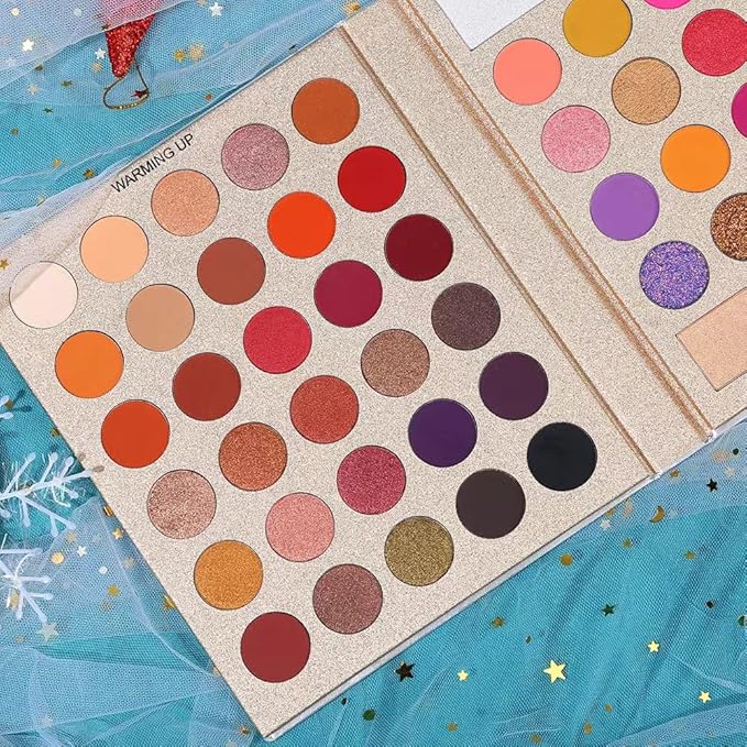 UCANBE Pretty All Set Eyeshadow Palette Holiday Set Pro 86 Colors Makeup Kit Matte Shimmer Eye Shadow Highlighters Contour Blush Powder All In One Valentine's Gift Makeup Pallet