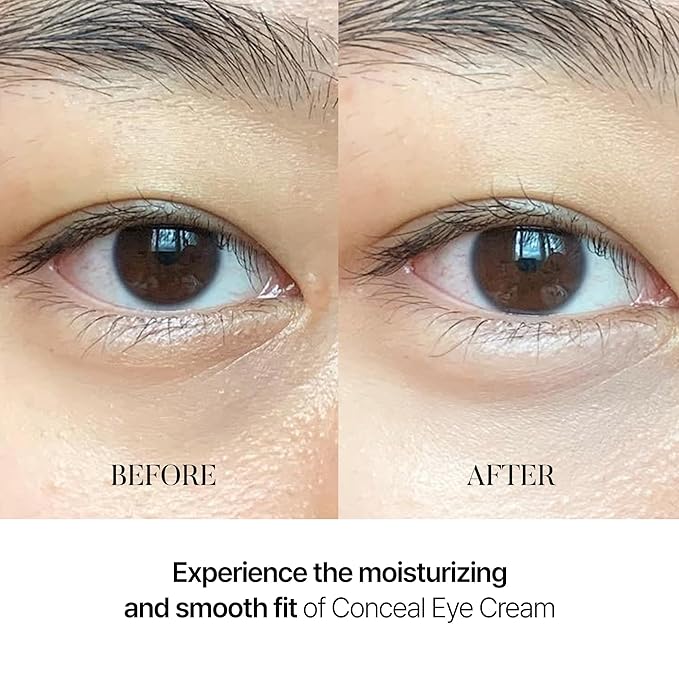shaishaishai BANANA Conceal Cream, Hydrating Under Eye Cream & Dark Circle Corrector, Revitalizing Firming with Collagen & Vitamin C, Korean Skincare, 0.52 oz