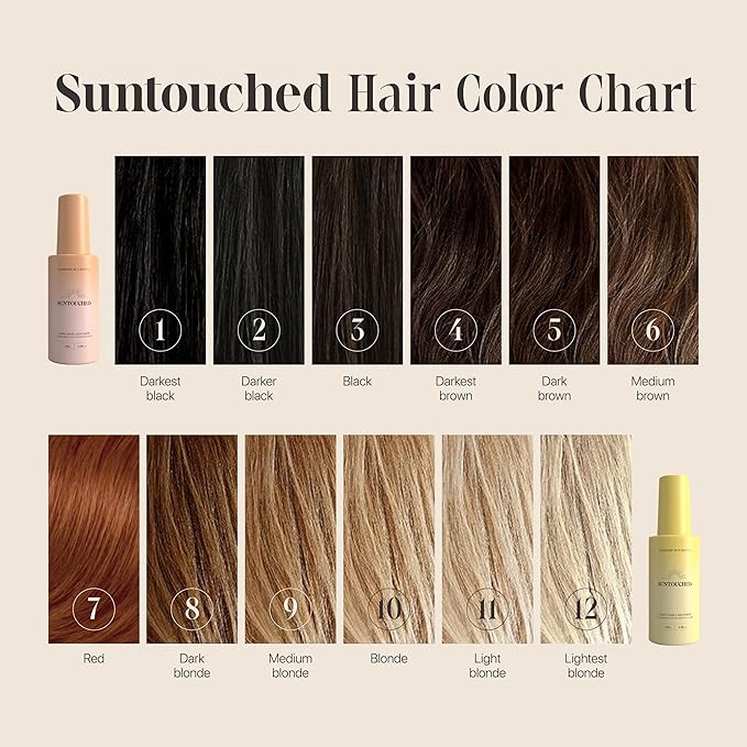 Suntouched Sun Hair Lightener for Dark Hair - Citrus & Chamomile Lightening Spray for Brunette Highlights - Vegan, Cruelty Free, Paraben Free, Ammonia Free, Bleach Free, 3.38 FL Oz Spray