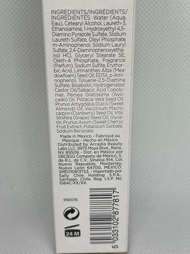 ion Inspired By Nature Permanent Hair Color Black Cherry 3IR, made from 100% naturallyderived polymers, cruelty free, vegan, PPD free, recyclable packaging, 2.05 oz