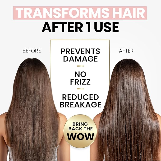 ELLA BELLA® Keratin Hair Serum with Argan Oil & Vitamins A, E, B5 – Anti-Frizz Hair Treatment & Night Repair – Hair Vitamins for Women for Smooth, Shiny, Frizz-Free Hair