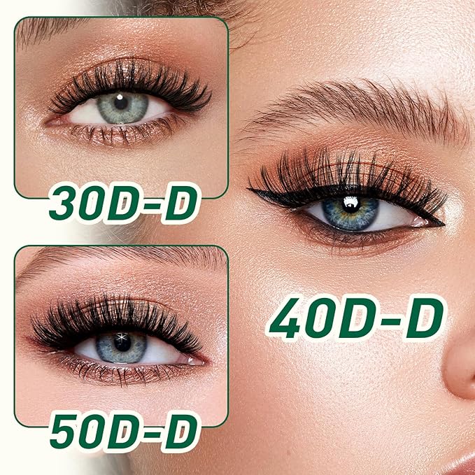 KEYYOU Lash Extension Kit DIY 300Pcs Lash Clusters Eyelash Extension Kit Lash Clusters Kit with Lash Glue Remover Applicator Easy to Use for Beginners(Kit,30D40D50D-D,8-16MIX)