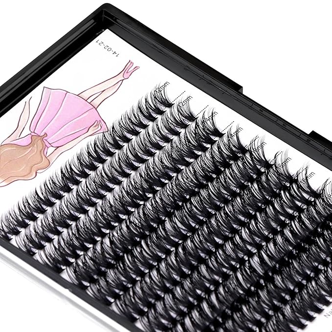 8-22mm to Choose 20D/40D/60D/80D/100D Individual False Eyelashes Makeup Cluster Eyelashes Thickness 0.07mm D Curl Natural long Black Soft 3D Eye Lashes Extensions (40D-12-14-16-18MM Kit)