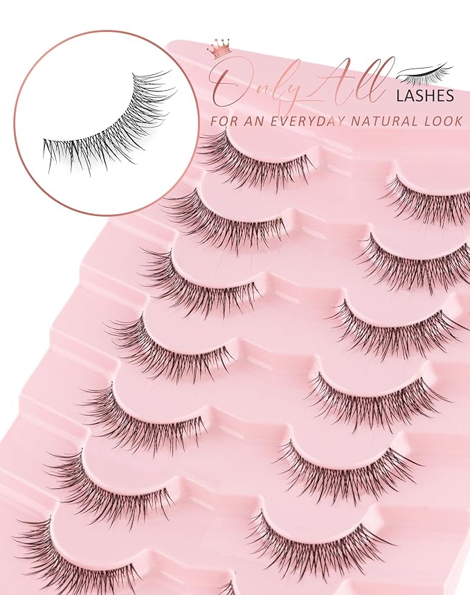 Natural False Lashes Wispy Fake Eyelashes M-64