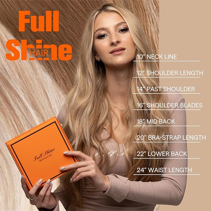 Full Shine Invisible Tape in Hair Extensions Human Hair White Blonde Human Hair Extensions Tape in 20Inch Adhesive Double Sided Extenison Seamless Skin Weft 50G 20Pcs Daily Office Look