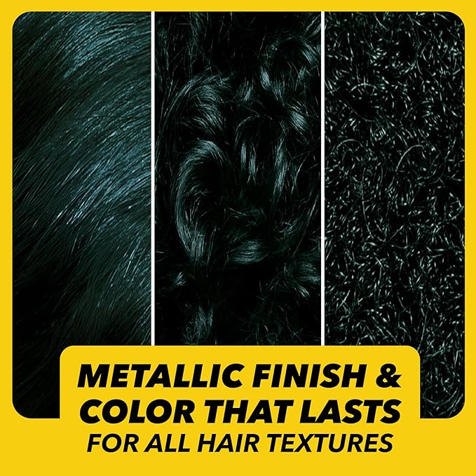 Schwarzkopf Got2b Metallics Permanent Hair Color, M75 Cosmic Teal (Pack of 2)