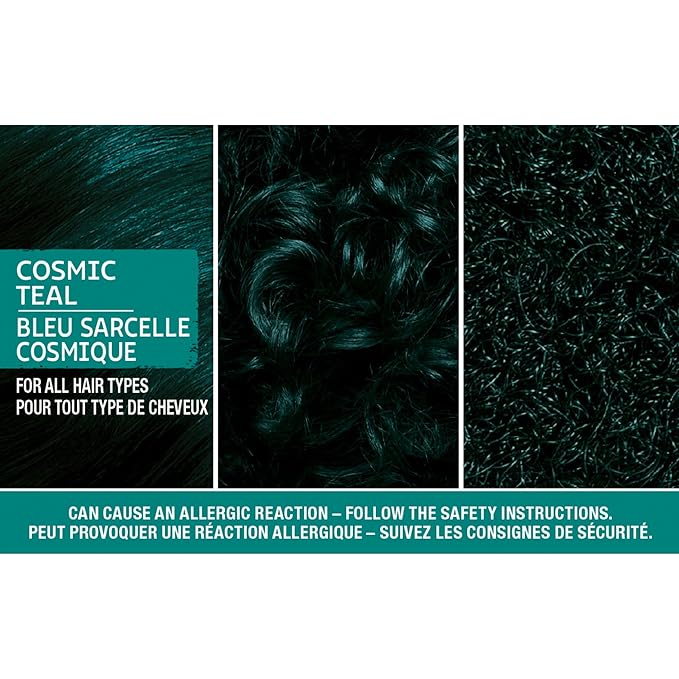 Schwarzkopf Got2b Metallics Permanent Hair Color, M75 Cosmic Teal (Pack of 2)