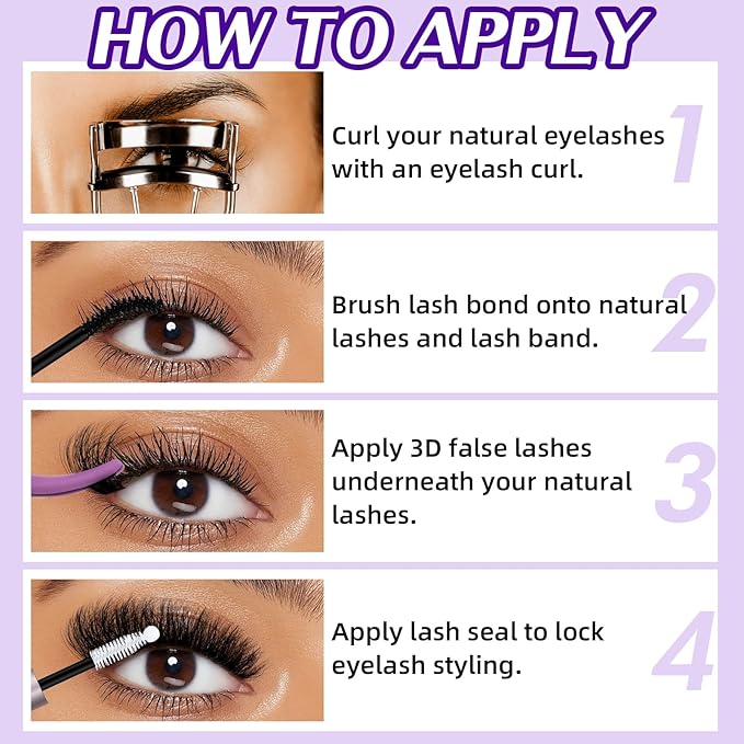 B&Q Fluffy Lash Clusters 200D Thick Lashes Eyelash Extensions Volume Lash Clusters 10-18mm Salon-style Dramatic Fluffy Lashes 280pcs Suitable for Beginners Makeup at Home(Lash-200D)
