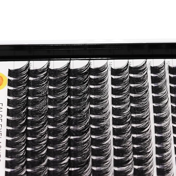 Bodermincer Lash Clusters D Curl Black/Brown/Colored Lashes 10-12-14/12-14-16/16-18-20mm Mixed Lash Clusters Kit For Beginner (M01# 12-14-16mm Mixed)