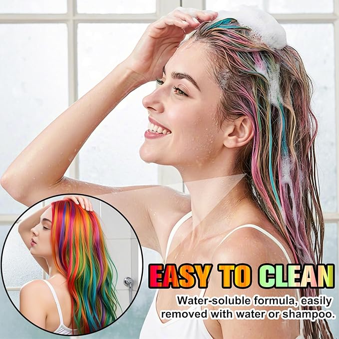Temporary Hair Spray Color for Kids Women - One-Time Use Green Hair Spray, Vegan and Cruelty-Free Semi-Permanent Hair Color Dye (4.02Oz, Blue)