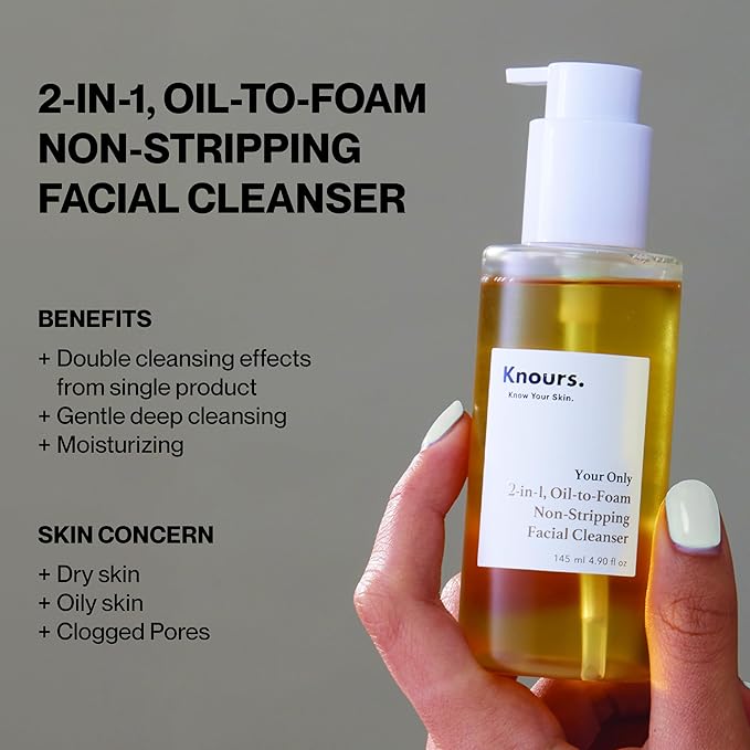 Korean Cycle and Hormone Conscious 3 M's 2-in-1 Makeup Remover | Oil-to-Foam Non-Stripping Cleanser | Jojoba + Honey | EWG Verified | Non-Drying | 145ml/4.97oz