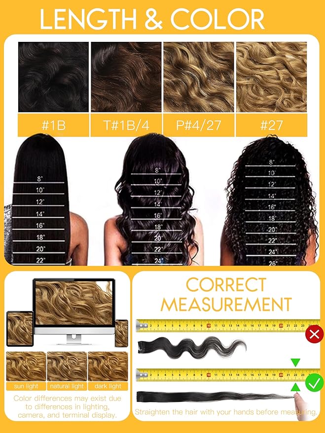 Caliee Natural Wave Curly Clip in Human Hair Extensions 18Inch Strawberry Blonde Full Head Hair Extensions for Black Women 7 Pieces Per Pack
