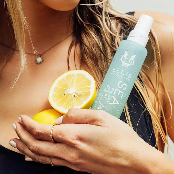Ellis Brooklyn SEA Hair And Body Fragrance Mist - Aquatic Citrus Perfume with Lemon Sfuma, Pineapple Leaves, & Tonka Bean, Vegan Perfume Mist, Made In The USA, 50ml 1.7 Fl Oz