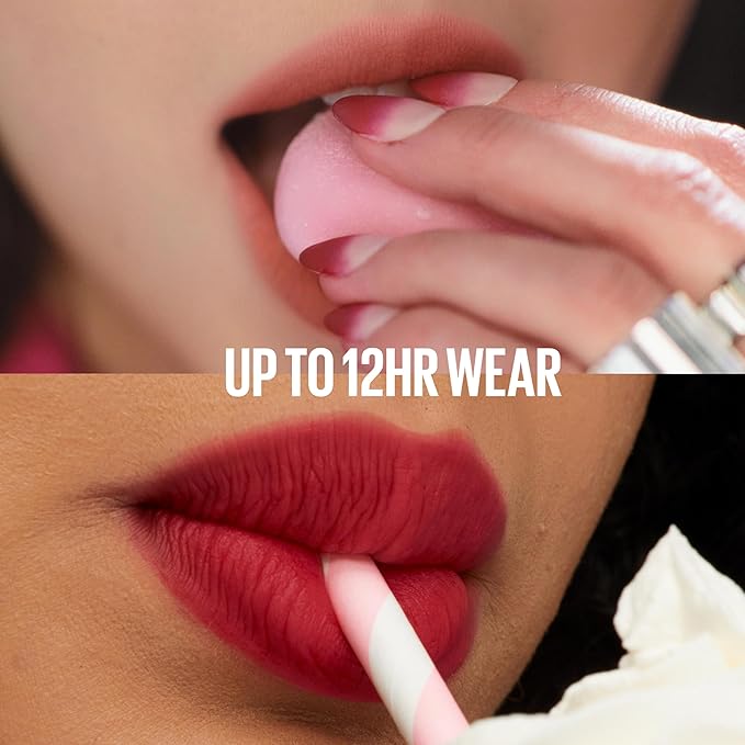 MAYBELLINE Super Stay Teddy Lip Tint, Long Lasting Matte Lipstick For Up To 12HR Wear, July Forever, 1 Count