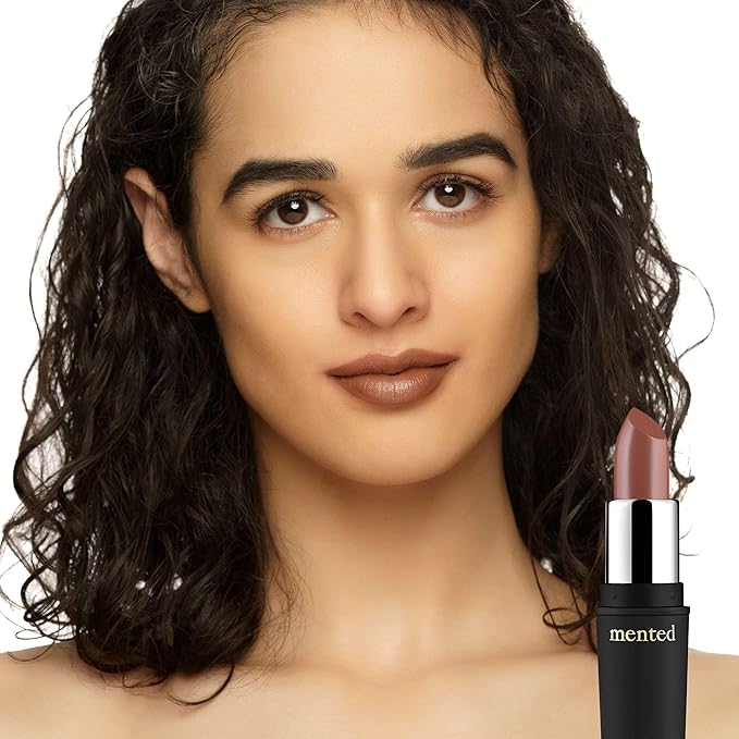 Mented Cosmetics Nude Lipstick for Women, Semi-Matte Long-Lasting Lip Stick, Moisturizing Vegan, Paraben & Cruelty-Free, Enhances All Complexions, Perfect for Everyday Makeup, Brand Nude