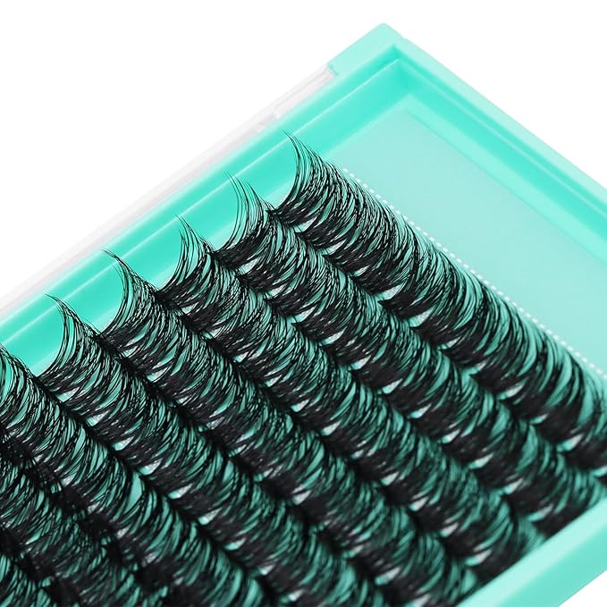 Bodermincer Lash Clusters D Curl Black/Brown/Colored Lashes 10-12-14/12-14-16/16-18-20mm Mixed Lash Clusters Kit For Beginner (Y04# 14-16-18mm Mixed)