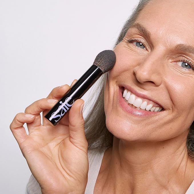 Saie The Ultimate Brush Collection - Base, Big, Double, Fluffy & Powder Blush - High-Performance, Cruelty-Free Makeup Brushes for Seamless Application