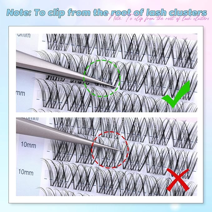 Lash Clusters Wispy Eyelash Clusters Natural CC-Curly Cluster Lashes zanlufly Wispy Individual Lashes 180Pcs Eyelash Extension 10 12 14MM DIY Lash Extension