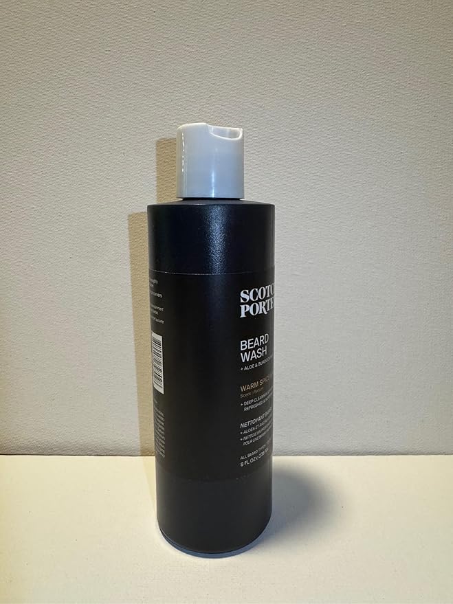 Scotch Porter Moisturizing Beard Wash – Cleanse, Refresh, Hydrate & Soften Coarse, Dry Facial Hair while Protecting Skin for a Fuller-Looking Beard – Original Scent, 8 oz. Bottle