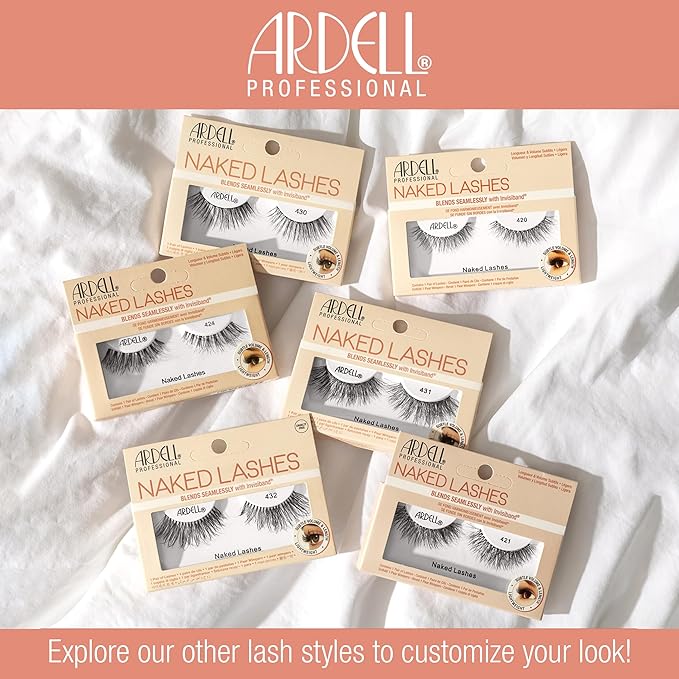 Ardell Naked Lashes 421, 2 Pairs with 1g DUO Pipette, 1 Set
