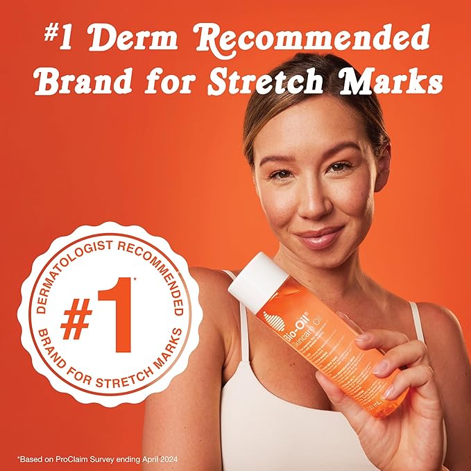 Bio-Oil Skincare Body Oil Serum for Sensitive and Dry Skin, Face and Body Moisturizer for Scars & Stretch Marks, Hydrates with Vitamins E & A, Dermatologist Recommended, 0.85 Oz (Pack of 3)